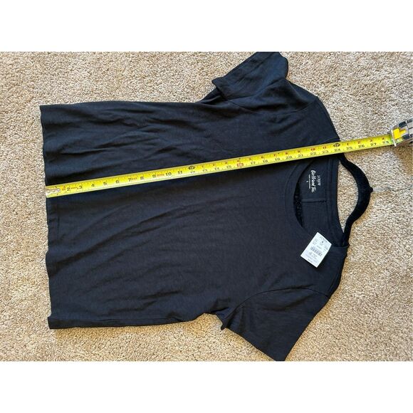 J. Crew NWT Girlfriend Crewneck Tee Black T-Shirt, Sz Large, MSRP $35 - Picture 9 of 10